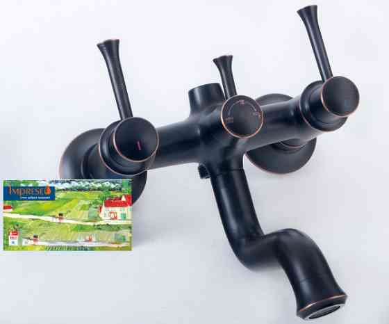 Душевая система с изливом Imprese Podzima Zrala ZMK02170809 черная Киев