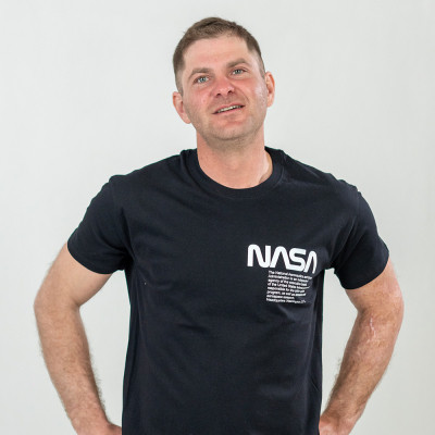 Футболка Sol's Imperial 190 Nasa Worm насичений чорний S (11500309/81S) Винница - изображение 1