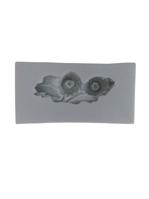 Молд маленький Цветочки 60 на 28 мм серый Киев - изображение 2