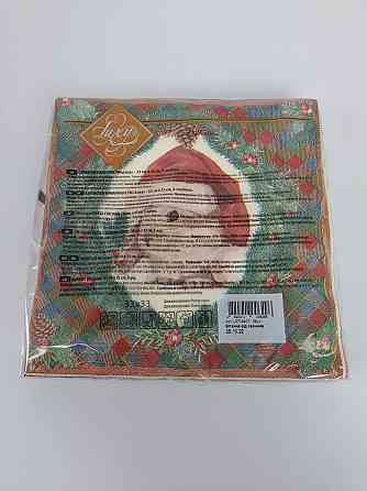 Салфетки бумажнае новогодние(ЗЗхЗЗ, 18шт)