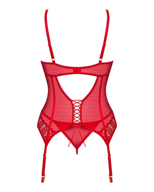 Корсет Obsessive Ingridia corset & thong XS/S Львів - фото 4