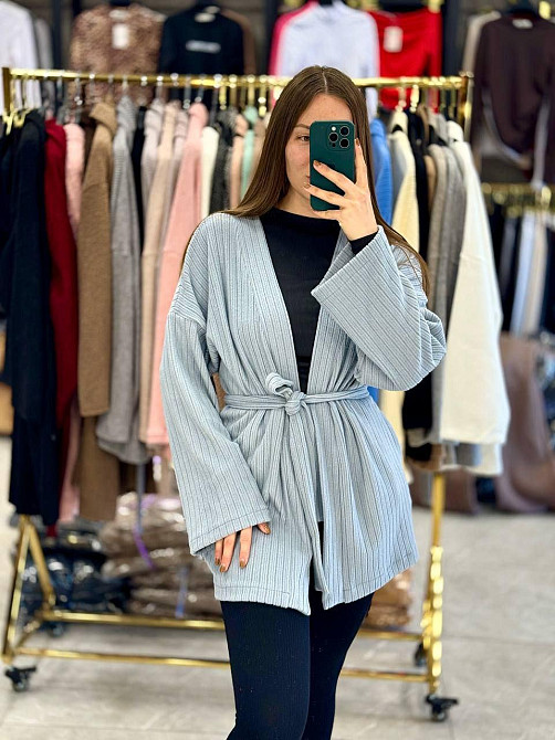 Женский базовый теплый кардиган ангора 