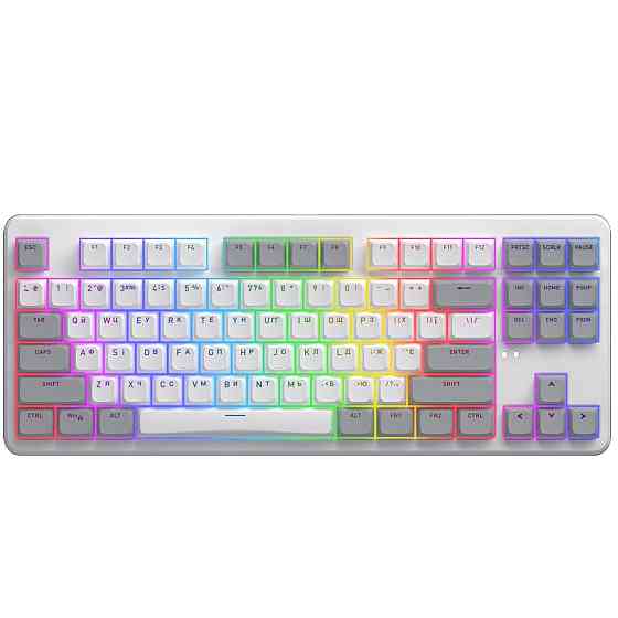 Клавіатура Hator Rockfall 3 Mecha TKL Wireless Orange White (HTK851UA) ( Білий ) Харьков