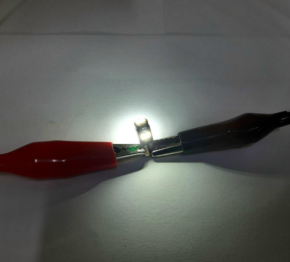 Світлодіодна лампа TBS T5 6 SMD 2016 (W1,2W) W2x4,6d панель приладів, кнопка WHITE 12V Харків - фото 2