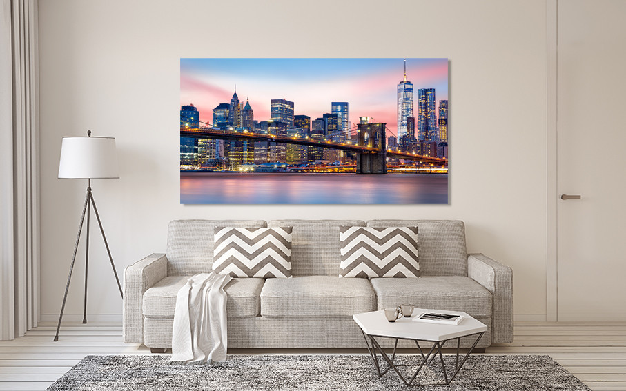 Картина полотно у вітальню / спальню  Нью-Йорк   MLP_379 ( 60х30см ) 80х160см Київ - фото 2
