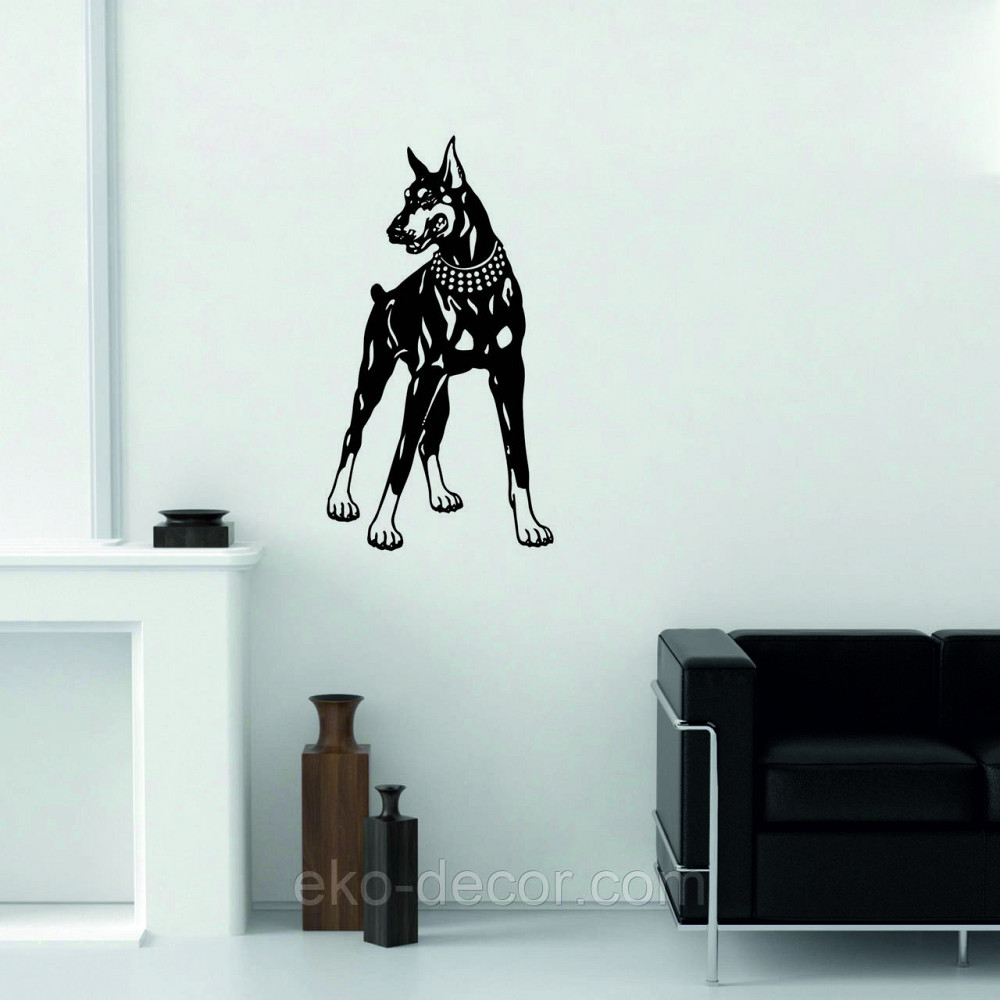 Декоративне настінне Панно «Доберман», Декор на стіну Київ - фото 6