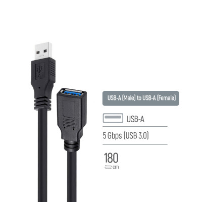Дата кабель USB 3.0 AM/AF 1.8m black ColorWay (CW-CBUF075-BK) Винница - изображение 9