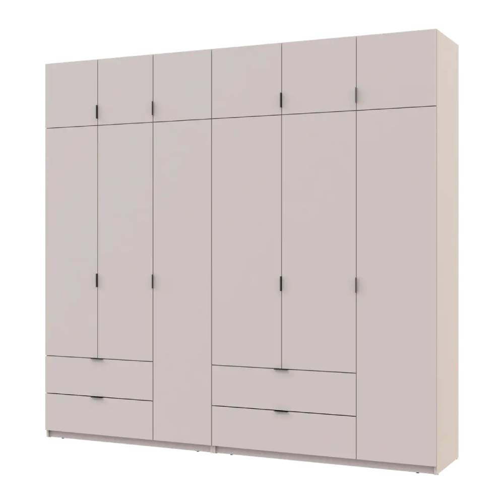 Шафа для одягу Doros Лукас Кашемір 3+3 ДСП 255х50х240 DRS-011714 (42005112) Дніпро - фото 1