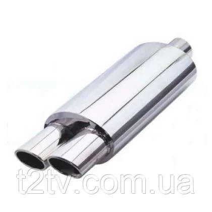 Прямоточний глушник НГ-0651 d-62x580мм нержавіюча сталь Вінниця - фото 1