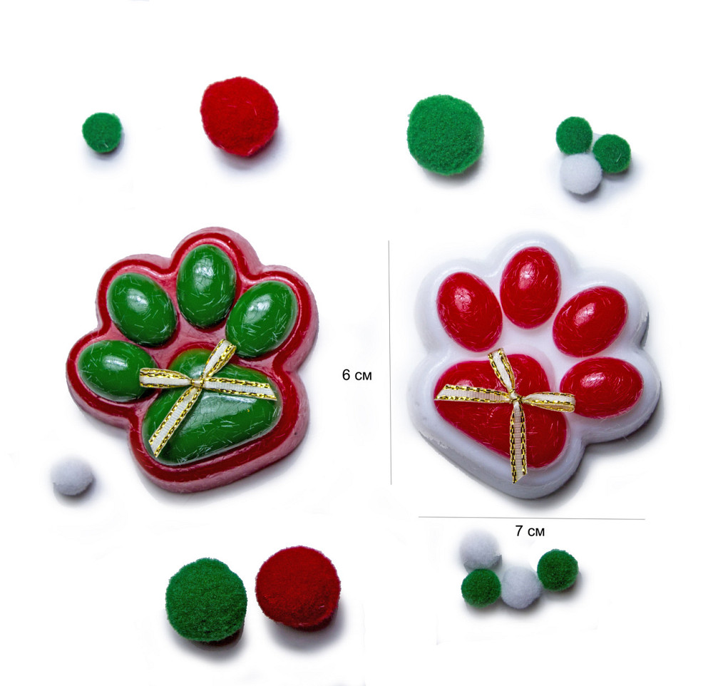 Игрушка-антистресс Сквиш ТапоЛапки Новогодние лапки - набор 2 шт Одесса - изображение 1