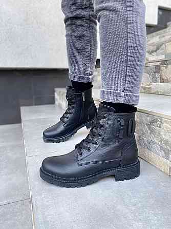 teona Черевики жіночі TEONA чорні натуральна шкіра зима 36р. (2794) Коломия