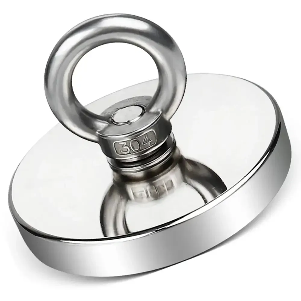 Неодимовий магніт 90мм - 350кг у корпусі із зовнішнім кільцем / Пошуковий магніт / Магніт Київ - фото 3