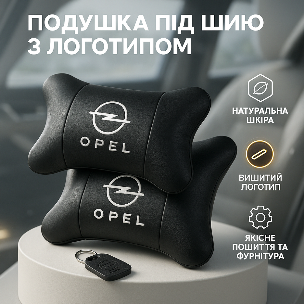 Подарунок чоловікові водію Opel Опель, Подушка підголовник для автомобіля, Подушки на крісло в авто YD-45 Львів - фото 19