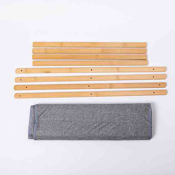 Мягкая корзина для белья на подставке, серый цвет Киев