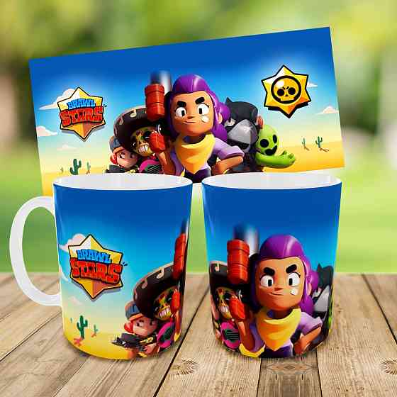 Дитячий набір Brawl Stars сумка-бананка + керамічна кружка з принтом (5588) Київ