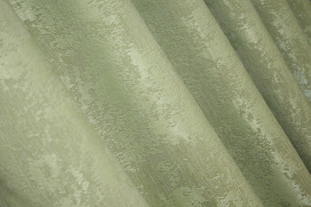 Комплект готових штор VR-Textil Жакард Sultan XO № 1367ш Світло-оливковий 130х270 см 2 шт (39-0051) Київ - фото 5