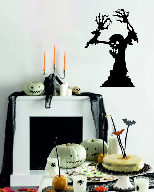 Декоративне настінне Панно «Зомбі», Декор на стіну 110*75 см, Чорний Київ - фото 6