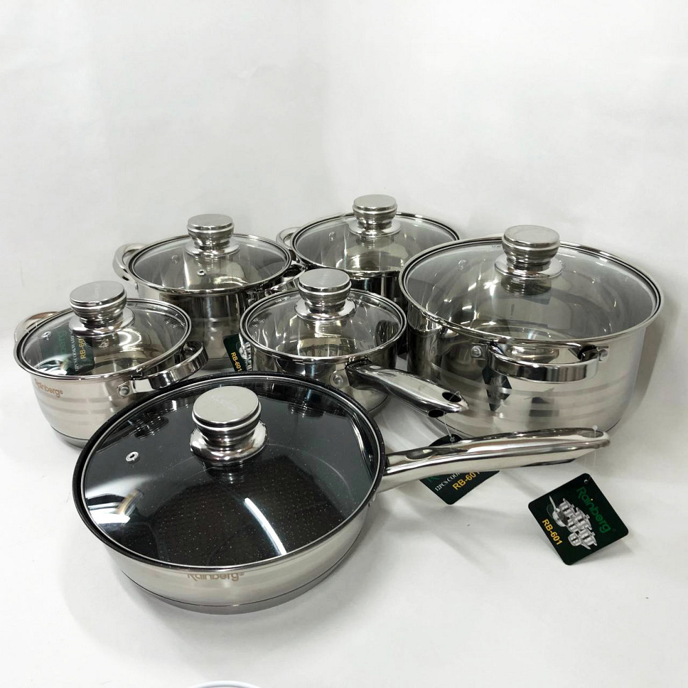 Набор кастрюль хорошего качевства, Набор кастрюль с антипригарным внутренним покрытием XV-66 Львов - изображение 4