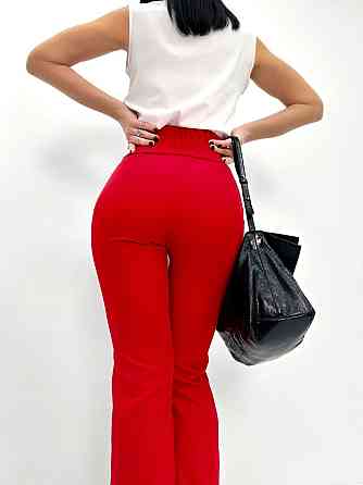 Довгі брюки з високою талією "Salvia" оптом | Норма і батал| Розпродаж моделі Київ