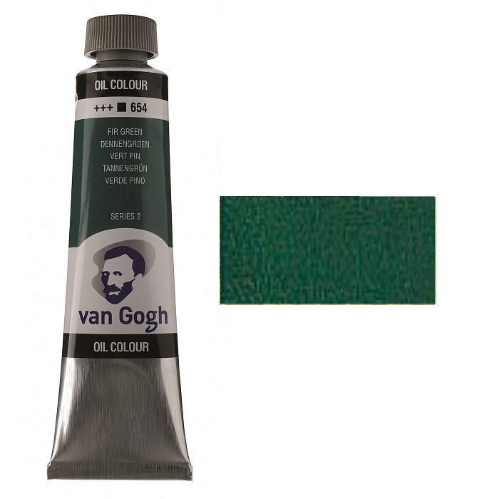 Краска масляная VAN GOGH (654) Пихтовый зеленый 40 мл Royal Talens Киев - изображение 1