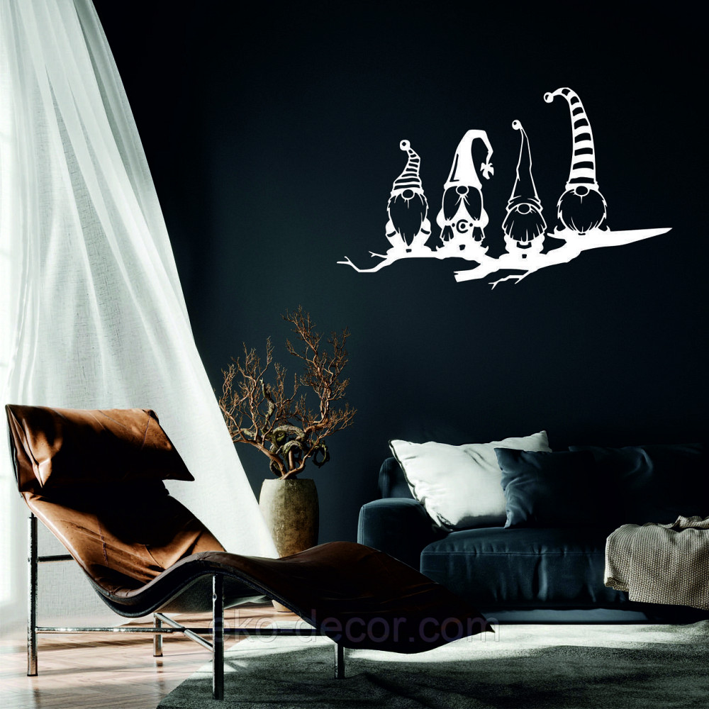 Декоративне настінне Панно «Гноміки», Декор на стіну 110*66 см , Білий Київ - фото 1