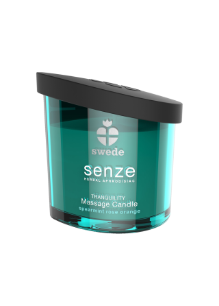 Масажна свічка - Swede Senze Tranquility Spearmint Rose Orange, 50 мл Sex Aura Київ