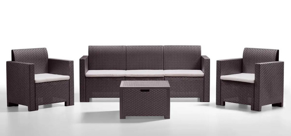 Набор садовой мебели BICA Nebraska 3, коричневый Киев - изображение 1