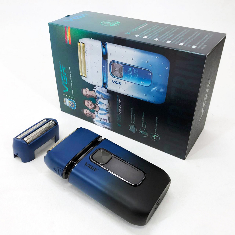 Мужская бритва на батарейках VGR, Мужская водонепроницаемая аккумуляторная бритва BP-32 Львов - изображение 15