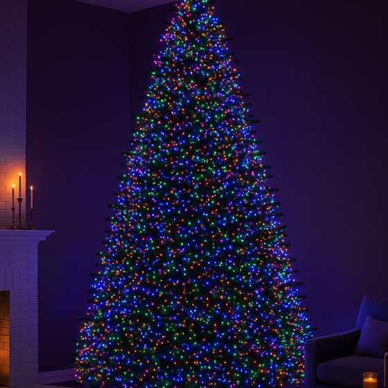 Гірлянда новорічна Хвойна лапа 100 м, 3000 LED, мультиколор Київ