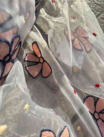 Ткань опт / органза вышитая - от 5 м Киев