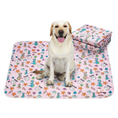 Пелюшки для собак MISOKO&amp;CO Багаторазова з морськими кониками 40х50 см 1 шт рожева (HAINMSK70028) Вінниця - фото 3