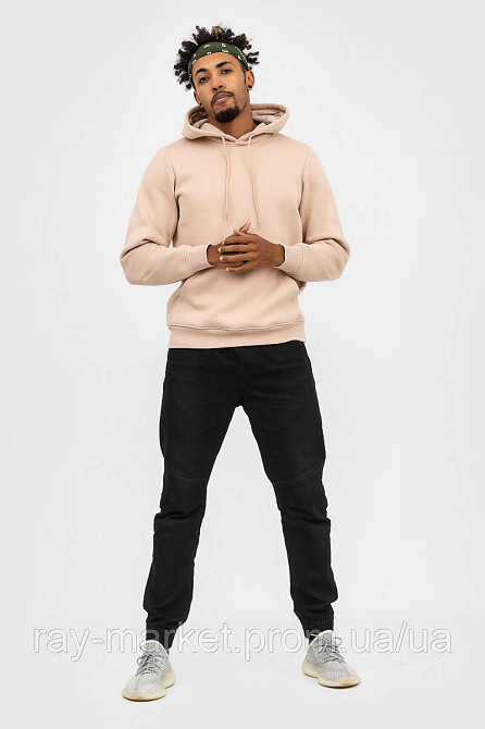 Худі базове утеплене Ray Basic чоловіче бежеве (U0401M-Cream) XL Київ - фото 5
