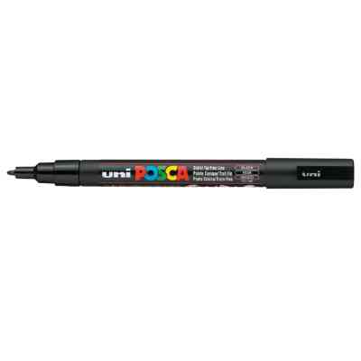 Художественный маркер UNI Posca Black 0.9-1.3 мм (PC-3M.Black) Винница