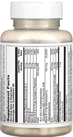 Стресс  В комплекс с магнием и глицинатом KAL Stress B Magnesium Glycinate - 60 vcaps Киев - изображение 2