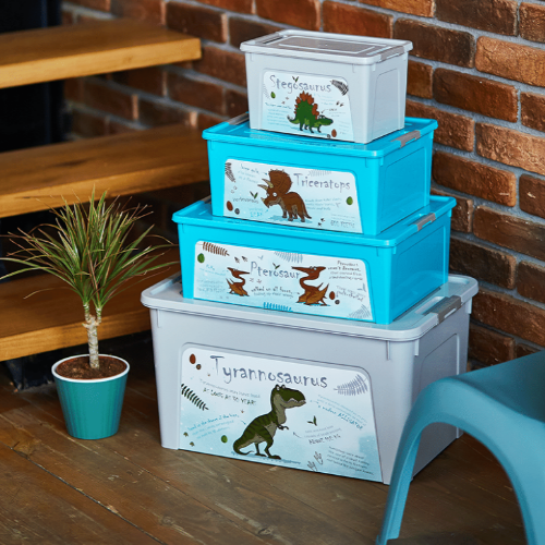 Контейнер 7,9л бірюзовий з малюнком Динозавр Smart Box Алеана Житомир