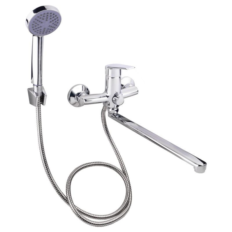 Змішувач для ванни Lidz (CRM) 19 46 005-1 New з душовим гарнітуром (LIDZCRM19460051) Київ - фото 1