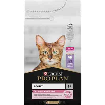 Сухой корм для кошек Purina Pro Plan Delicate Turkey со вкусом индейки 10 кг (7613033566509) Винница