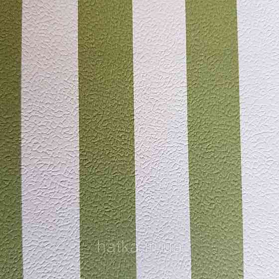 Обои виниловые на флизелине 0.53х10.05 Rasch Textil Petite Fleur 5 полосы зеленые салатовые белые Киев