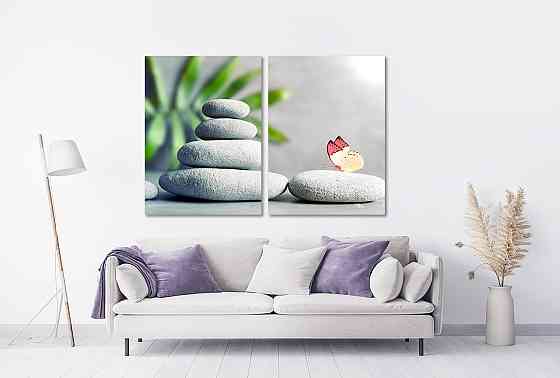 Модульная картина в гостиную / спальню  Спа камні   TLV-2_030 90x132 см Київ