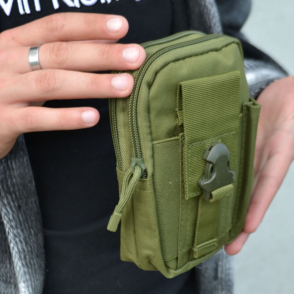 Тактична сумка - сумка для телефону, система MOLLE органайзер тактичний з кордури. CB-969 Колір: хакі Київ - фото 5