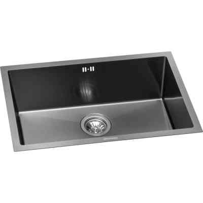 Мойка кухонная GRANADO Under top L STEEL S201 black (GS09201B) Винница