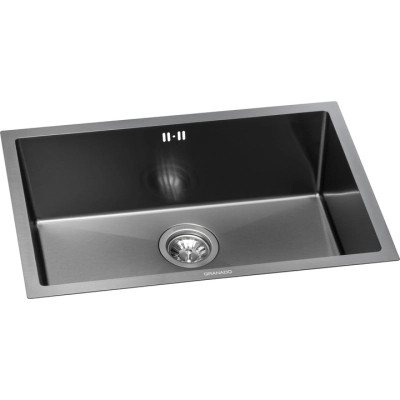 Мойка кухонная GRANADO Under top L STEEL S201 black (GS09201B) Винница - изображение 2