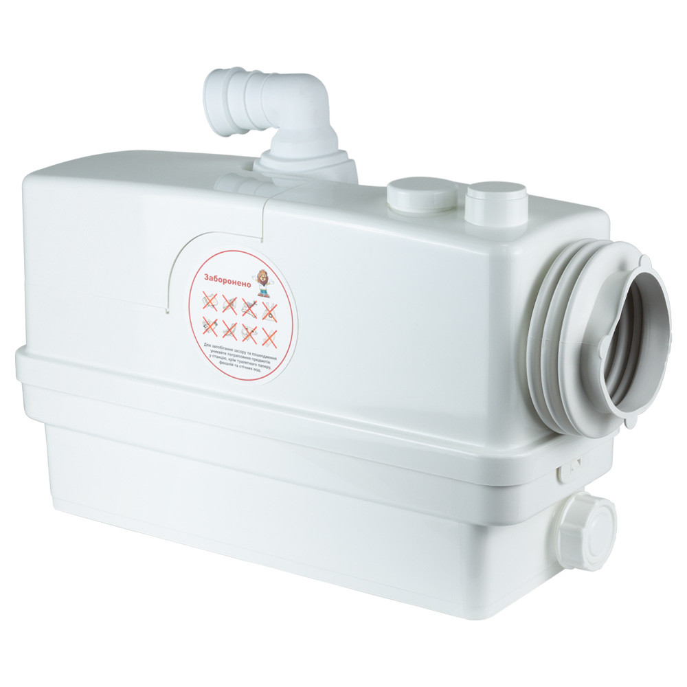 LEO Станция канализационная 0.6кВт Hmax 8.5м Qmax 110л/мин 3 входа + боковой вход 90мм LEO 3.0 Киев - изображение 6