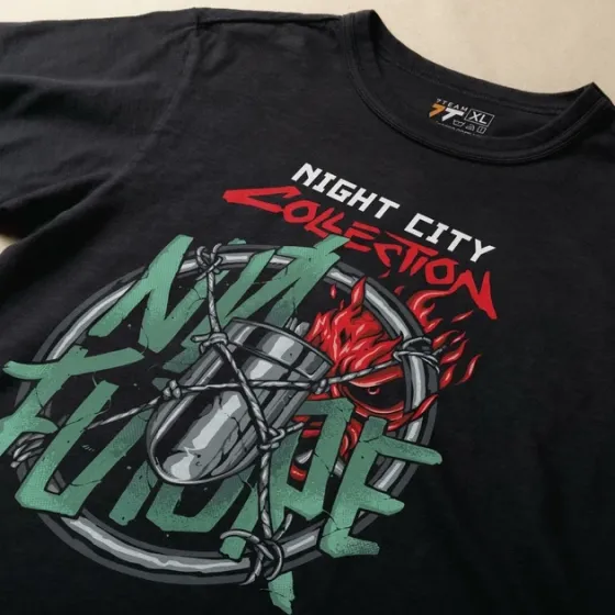 Футболка для підлітка хлопчика з принтом Cyber Punk No Future Розмір 160 Anime11040 Дніпро