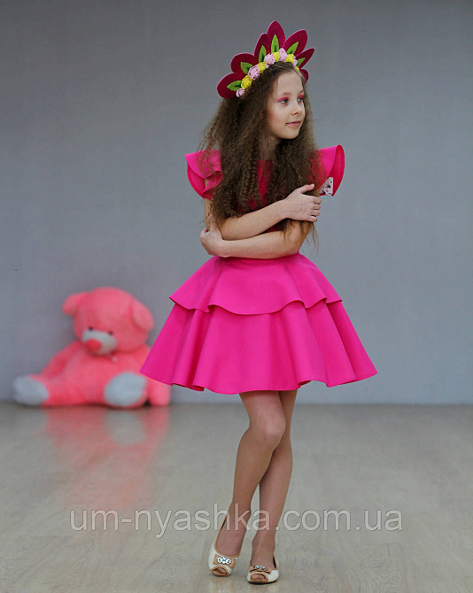 Платье Цветочка Малиновое пышное платье Барби 92-152 Кривой Рог - изображение 8