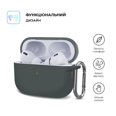 Чохол для навушників Armorstandart Hang Case для Apple AirPods Pro 2 Advanced ash (ARM68600) Вінниця - фото 2