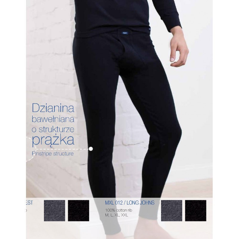 Кальсоны мужские Key MXL 012 M, Темно-серый Киев - изображение 1