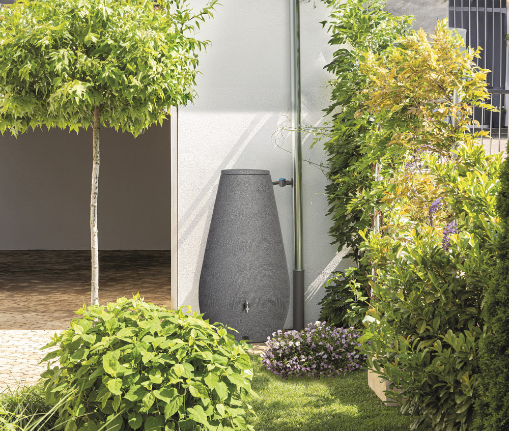 Ємність для збору дощової води Prosperplast Drop, графіт, 200 л Київ - фото 3