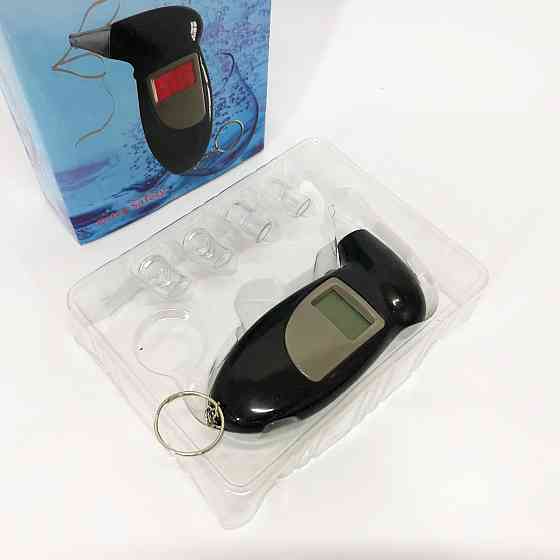 Алкотестер с подсветкой, Алко тест, Бытовой алкотестер с экраном Электронный жк-дисплеем JC-11 Львов