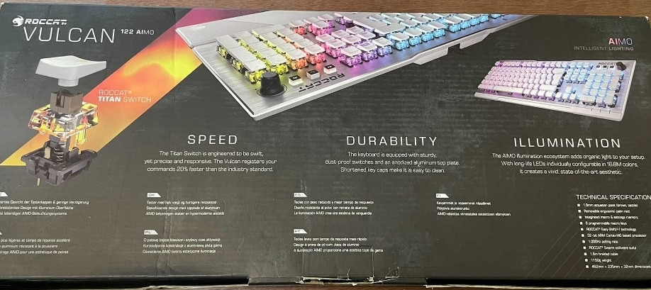 Механічна клавіатура ROCCAT Vulcan 122 Brown Tactile Switch. Харків - фото 3